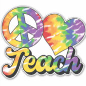 平和愛教えカラフル シール (正面)