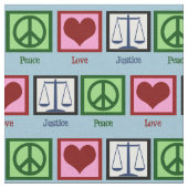 平和愛正義 ファブリック (クローズアップ)