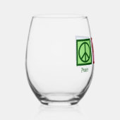 平和愛毒性学かわいい毒物学者 ステムなしワイングラス (右)