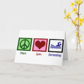 平和愛水泳 カード (黄色い花)