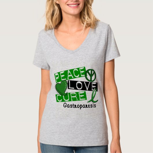 平和愛治療Gastroparesis Tシャツ (正面)