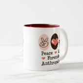 平和愛法廷の人類学のマグ ツートーンマグカップ (正面右)