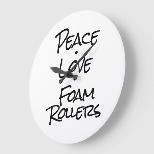 平和愛泡のローラーの柱時計 ラージ壁時計 (傾斜)