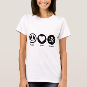 平和愛海賊 Tシャツ