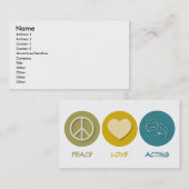 平和愛演技 名刺 (正面/裏面)