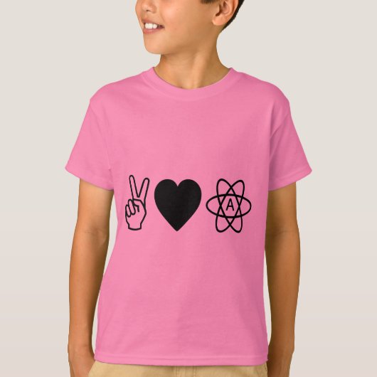 平和愛無神論 Tシャツ (正面)
