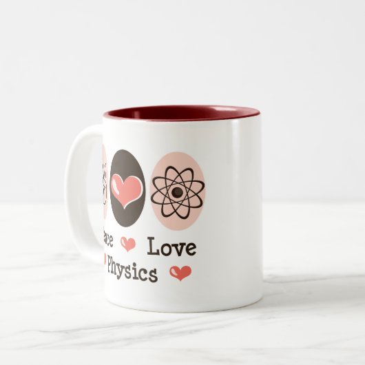 平和愛物理学のマグ ツートーンマグカップ (正面左)