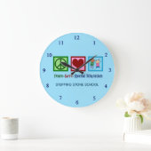 平和愛特別教育 ラージ壁時計 (ホーム)