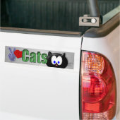 平和愛猫 バンパーステッカー (トラック上)