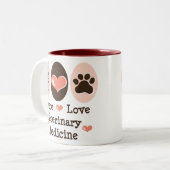 平和愛獣医学のマグ ツートーンマグカップ (正面左)