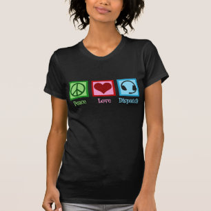 平和愛発送オペレータディスパッチャー Tシャツ