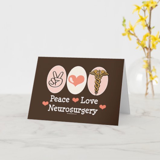 平和愛神経外科の挨拶状 カード (黄色い花)