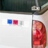 平和愛糖尿病 バンパーステッカー (トラック上)