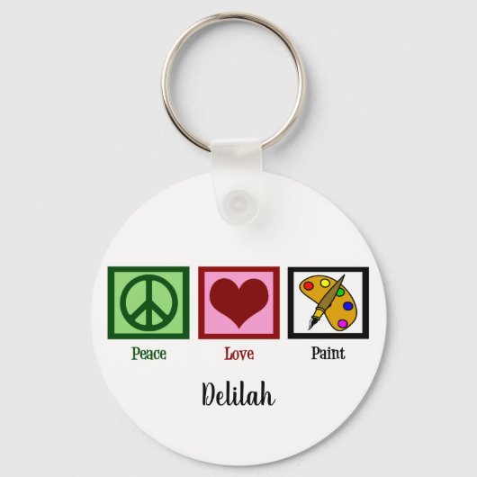 平和愛絵を描 キーホルダー (裏面)