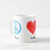 平和愛網状組織 コーヒーマグカップ (正面左)