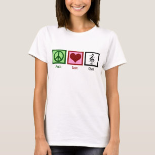 平和愛聖歌隊かわいい女性の合唱団 Tシャツ