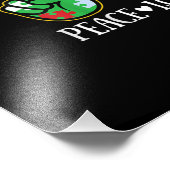 平和愛自閉症パズルリボン自閉症意識 フォトプリント            (角)