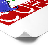 平和愛自閉症 ポスター (角)