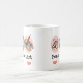 平和愛芸術のマグ コーヒーマグカップ (中央)