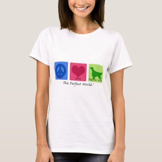 平和愛英国セッター Tシャツ (正面)
