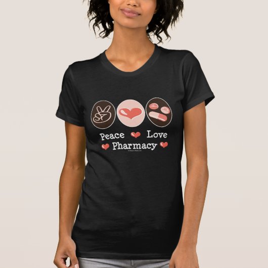 平和愛薬学によって層にされるTシャツ Tシャツ (正面)