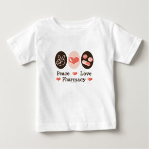 平和愛薬学のベビーのTシャツ ベビーTシャツ