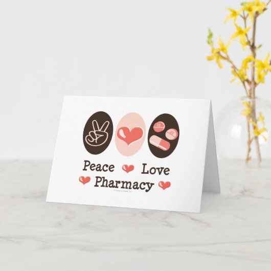 平和愛薬学の挨拶状 カード (黄色い花)