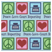 平和愛裁判所レポート ファブリック (クローズアップ)