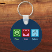 平和愛討論チーム キーホルダー (正面)