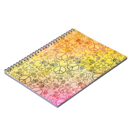 平和愛記号のデザイン ノートブック (左側)