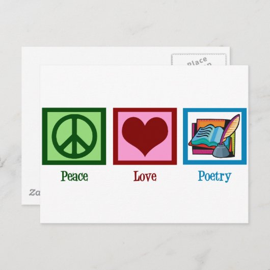 平和愛詩 ポストカード (正面/裏面)