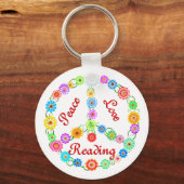 平和愛読の キーホルダー (正面)