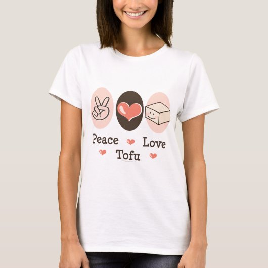 平和愛豆腐の信号器のティー Tシャツ (正面)