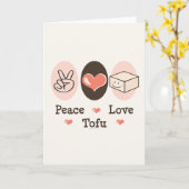 平和愛豆腐の挨拶状 カード (黄色い花)