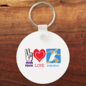 平和愛走 キーホルダー (正面)