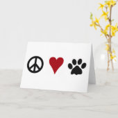 平和愛足の挨拶状 カード (黄色い花)