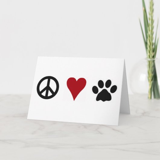 平和愛足の挨拶状 カード (正面)