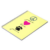 平和愛足 ノートブック (左側)