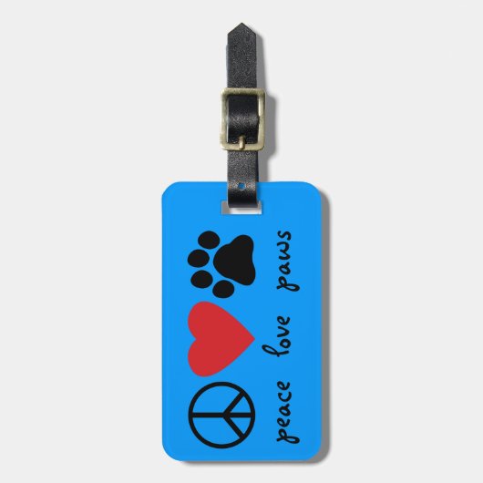 平和愛足 ラゲッジタグ (正面縦)