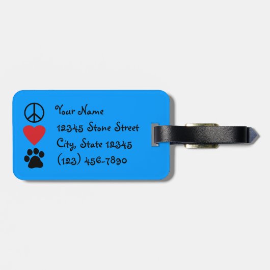 平和愛足 ラゲッジタグ (裏面横)