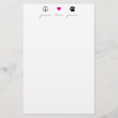 平和愛足 便箋 (正面)