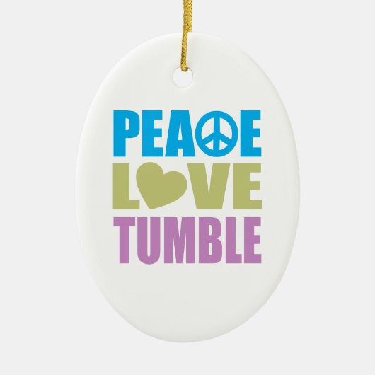 平和愛転倒 セラミックオーナメント (正面)
