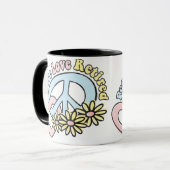 平和愛退職したなマグ マグカップ (正面左)