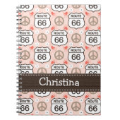 平和愛遠征の螺線形ノートジャーナル ノートブック (正面)