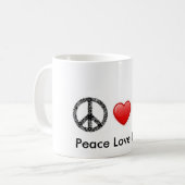 平和愛霊気のマグ コーヒーマグカップ (正面左)