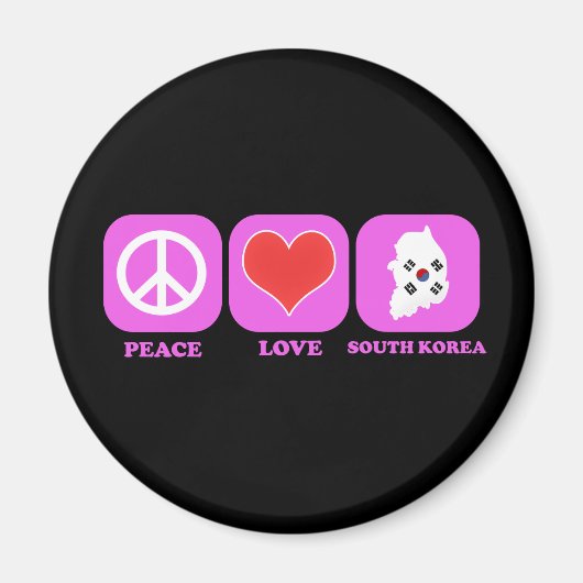 平和愛韓国 マグネット (正面)