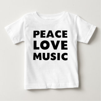 平和愛音楽 ベビーTシャツ