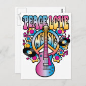 平和愛音楽 ポストカード (正面/裏面)