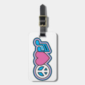 平和愛音楽 ラゲッジタグ (正面縦)