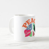 平和愛 コーヒーマグカップ (正面左)